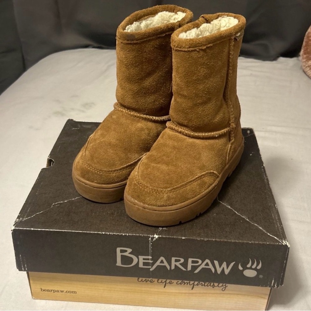 BearPaw Kids Brown Suede Boots